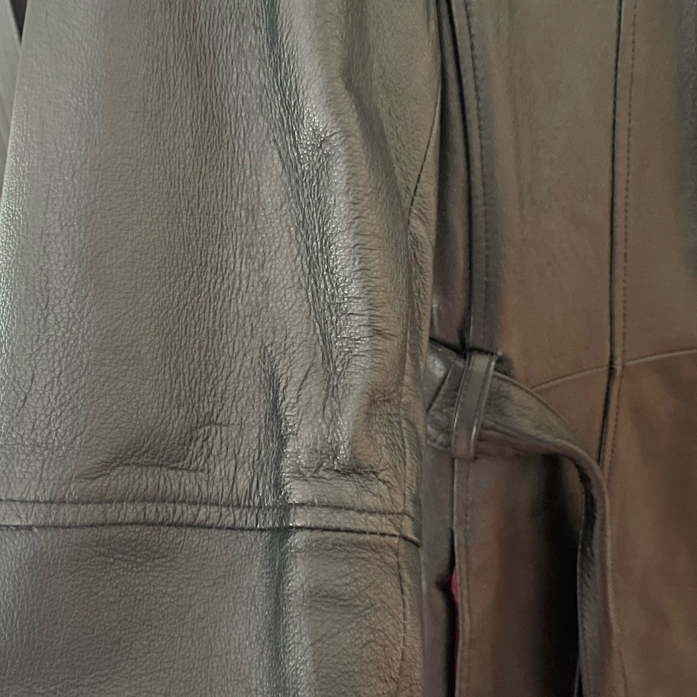 🌸Black Leather Jacket - Croft & Barrow - Picture 6 of 16